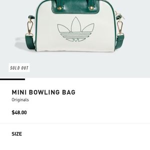 Adidas Mini Bowling Bag - Green and White